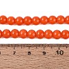Opaque Solid Color Glass Beads Strands GLAA-T032-P6mm-18-2