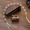 Starfish Alloy Crystal Rhinestone Hairband & Stud Earrings Sets FS-WGF7E24-01-5