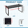 Rectangle Carbon Iron Alloy Extendable Cabinet Tiered Storage Rack for Socks AJEW-WH0609-741A-02-2