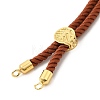 Twisted Nylon Cord Silder Bracelets X-DIY-B066-03G-3