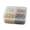 1000Pcs 4 Style Iron & ABS Plastic Spacer Beads DIY-YW0006-95-5