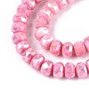 Anti-Tarnish Electroplate Glass Beads Strands GLAA-T025-6mm-11E-4