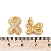 Brass Micro Pave Cubic Zirconia Stud Earrings EJEW-Z091-04G-X-3