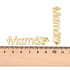 Mother's Day Brass Connector Charm KK-F931-24G-3