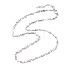 304 Stainless Steel Bar Link Chain Necklaces NJEW-JN04927-02-4