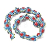 Baking Paint Glass Bumpy Beads Heart LAMP-V001-09E-2
