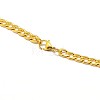 304 Stainless Steel Curb Chain/Twisted Chain Necklace Making X-STAS-A028-N122G-3