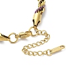 304 Stainless Steel Rope Chain Bracelets for Women BJEW-G712-14A-GRC-3
