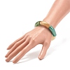 Acrylic Curved Tube Chunky Stretch Bracelet for Women BJEW-JB08285-4