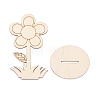 DIY Unfinished Wood Flowers Cutout WOOD-P017-04-2