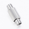 Smooth 304 Stainless Steel Magnetic Clasps with Glue-in Ends STAS-H402-63P-3mm-1