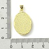 Rack Plating Brass Pave Natural Shell Pendants KK-A204-01C-03G-3