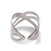 304 Stainless Steel Cuff Rings RJEW-G285-37P-3