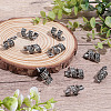 10Pcs Tibetan Style Zinc Alloy Dreadlocks Braiding Beads FIND-PA0001-77-4