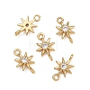 SHEGRACE Brass Clear Cubic Zirconia Charms XGRQ2O907-426G-2