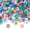 Transparent Crackle Acrylic Beads CACR-TAC0003-2