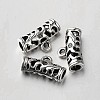 Tibetan Style Alloy Hollow Tube Bail Beads Tube Bails TIBEB-O004-46-1