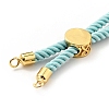 Half Finished Twisted Milan Rope Slider Bracelets FIND-G032-01G-04-3