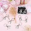20Pcs Alloy Musical Instruments & Musical Note Keychains KEYC-SC00035-4