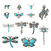 13pcs 13 style Tibetan Style Alloy Pendants FIND-TA0002-36-3