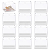 12Pcs Rectangle Transparent Acrylic Minifigures Display Case with White Lid ODIS-FG0002-21-1