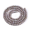 Electroplate Opaque Solid Color Glass Beads Strands LS-EGLA-A044-P3mm-L10-3