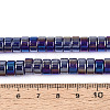 AB Color Plated Transparent Glass Beads Strands GLAA-T026-4x8mm-T05-4