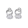 Brass Micro Pave Cubic Zirconia Charms KK-C089-02P-1