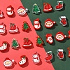 24Pcs 12 Styles Christmas Decorations Theme Opaque Acrylic Bead with Enamel FIND-FS0002-66-3