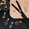 48Pcs 6 Styles Alloy Zipper Sliders with Round Charm DIY-ME0003-69-3