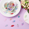 100Pcs 10 Colors Glass Pendants GLAA-CJ0001-45-7