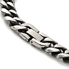 201 Stainless Steel Curb Chain Bracelets BJEW-D030-03P-3