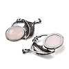Natural Rose Quartz Pendants G-H332-11AS-05-2