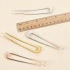 GOMAKERER 12Pcs 3 Colors Alloy Hair Forks Findings AJEW-GO0001-50-3