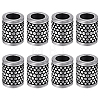 8Pcs 304 Stainless Steel European Tube Beads STAS-HY0002-25-1