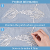 2Pcs Mermaid Computerized Embroidery Cloth Sew On Sequins Patches PATC-BC0001-01-4