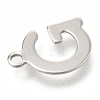 201 Stainless Steel Charms X-STAS-C021-06P-G-3