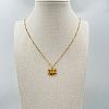 Bowknot Brass Pendant Necklaces for Women WG5C793-07-1