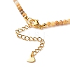 Natural Crackle Agate Beaded Necklaces for Women NJEW-JN03789-04-5