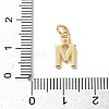 Brass Pave Clear Cubic Zirconia Charms KK-A273-01G-M-3