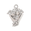 Valentine's Day Brass Charms KK-H294-04P-1