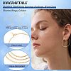 Unicraftale 36Pcs 3 Size Ion Plating(IP) 316 Surgical Stainless Steel Hoop Earrings Findings STAS-UN0039-40-5