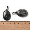 Natural Larvikite Pendants G-Z055-03P-14-3