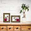 Anniversary Natural Wood Photo Frames AJEW-WH0292-032-5