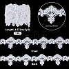 5Yards Polyester Flower Lace Ribbon OCOR-NB0002-82A-2
