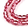 Baking Paint Transparent Glass Beads X1-DGLA-N011-6mm-06-3