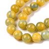 Dyed Natural White Jade Beads Strands G-T138-10mm-210-26-3