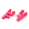 Rack Plating Spray Painted Alloy 2-Loop Link Pendants PALLOY-N176-01F-3