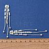 Brass Micro Pave Clear Cubic Zirconia Big Pendants CU-CBAEC99-01S-3