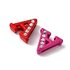Spray Painted Zinc Alloy Slide Charms ALRI-WH0005-13A-2